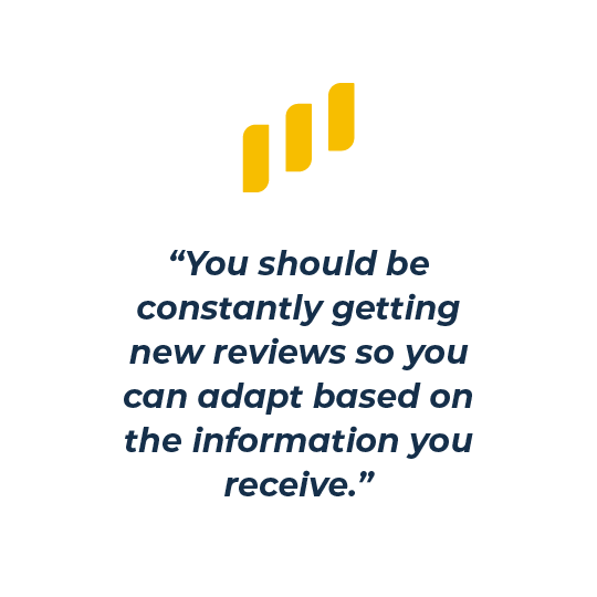 keep reviews fresh