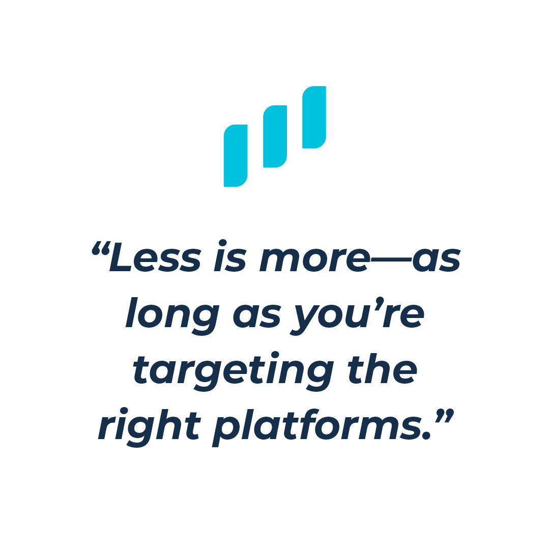 Choosing a review platform — supporting graphic
