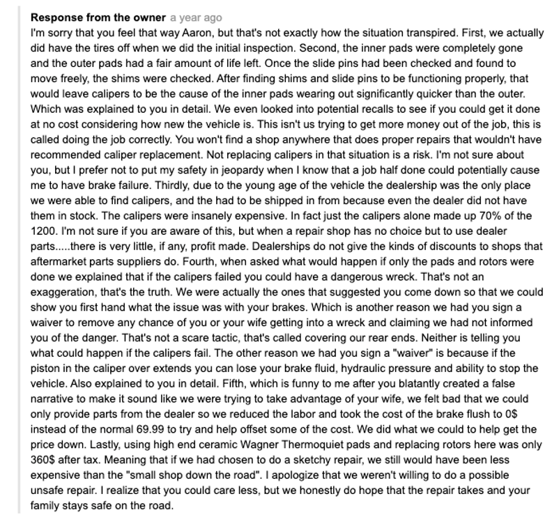 Handling a negative Google Review