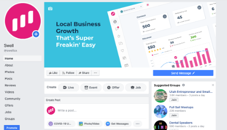 Facebook business home
