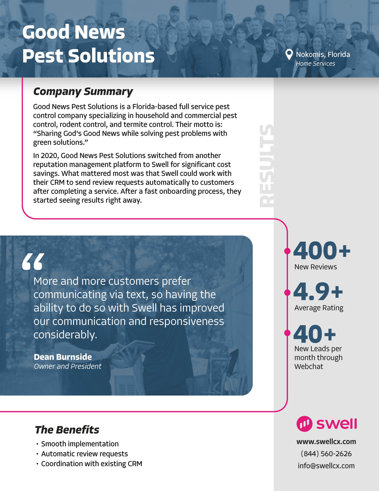 Good News Pest Solutions review-growth case study results