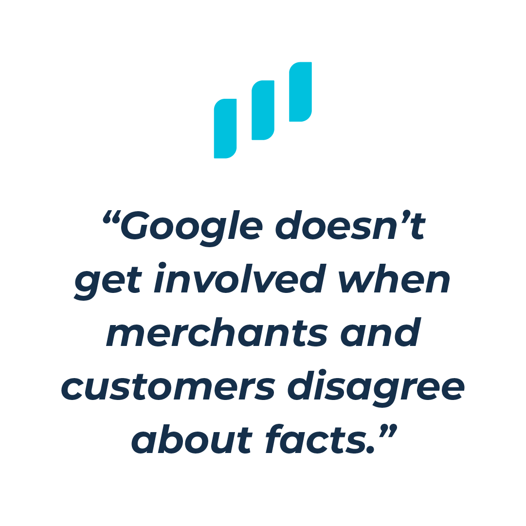 Google review policy quote