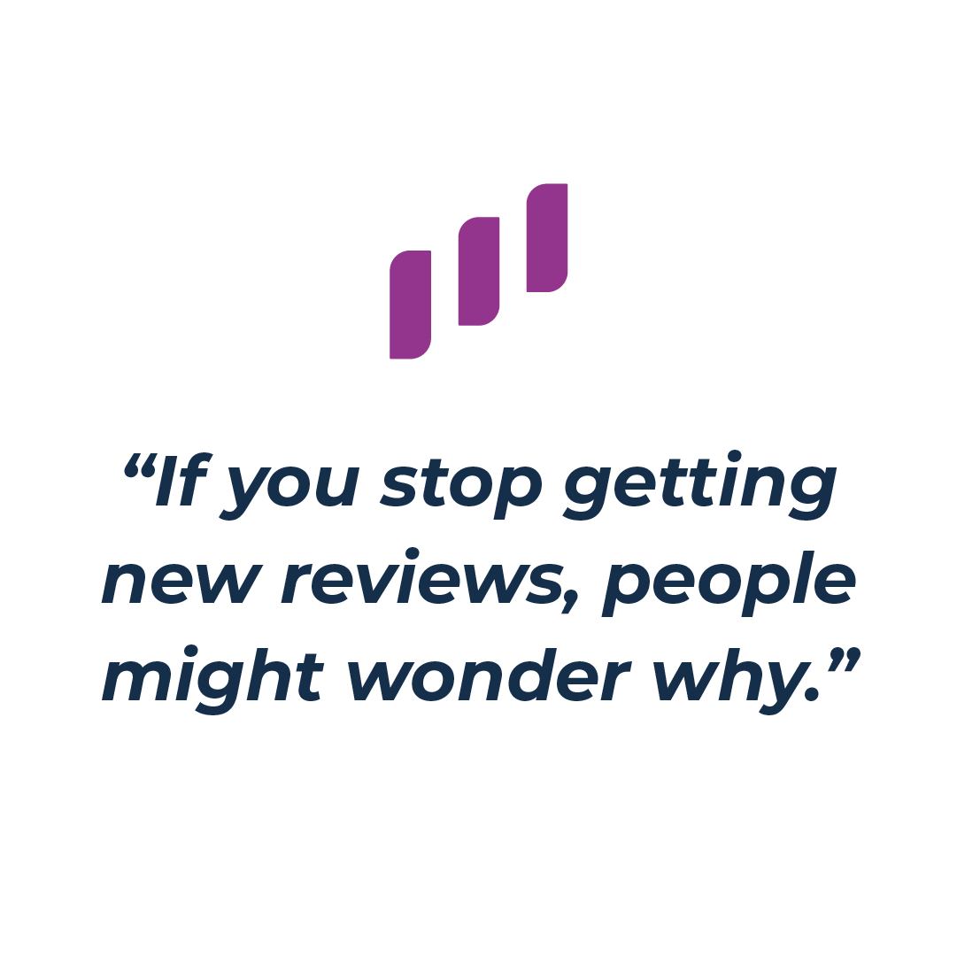 getting new reviews