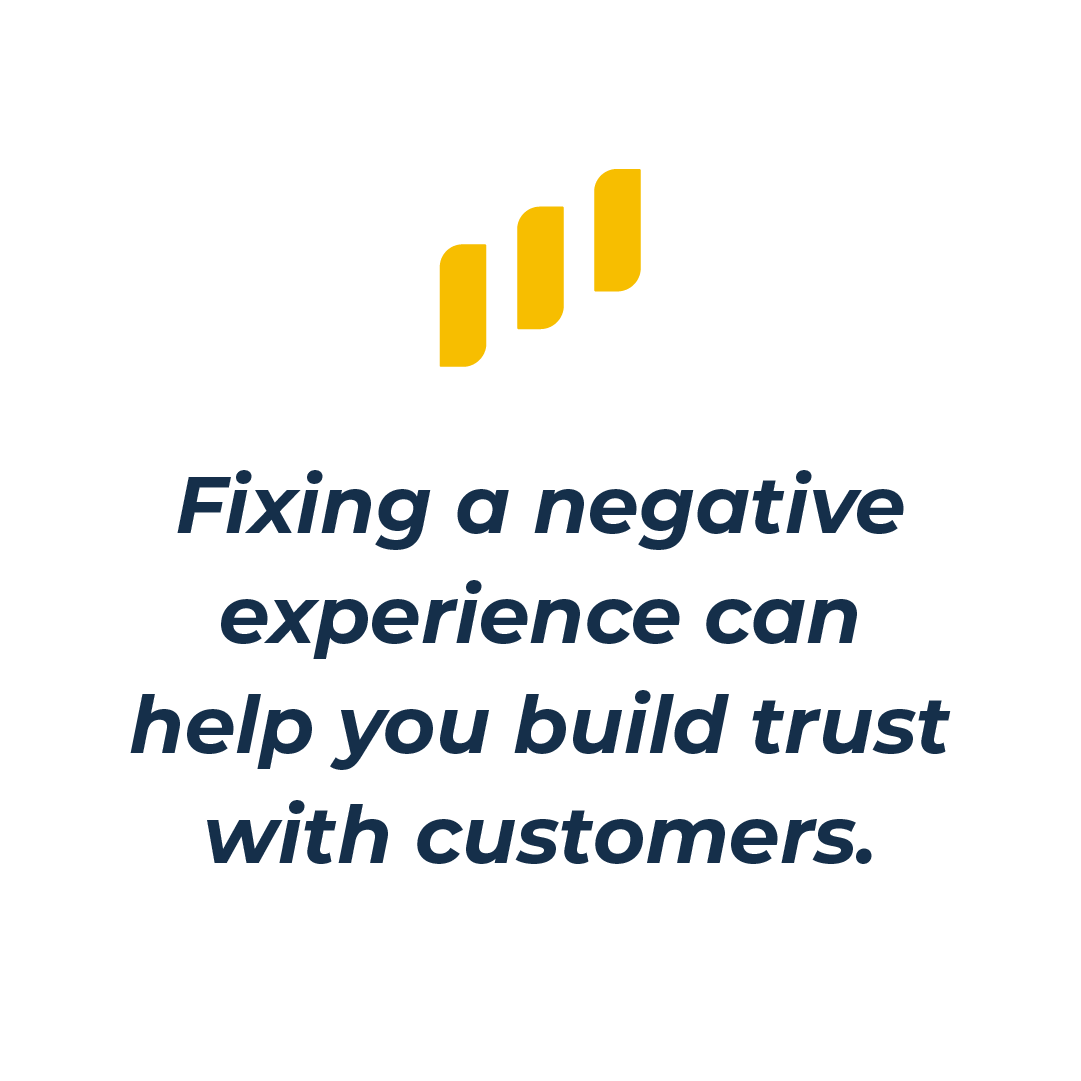 fix negative experience graphic