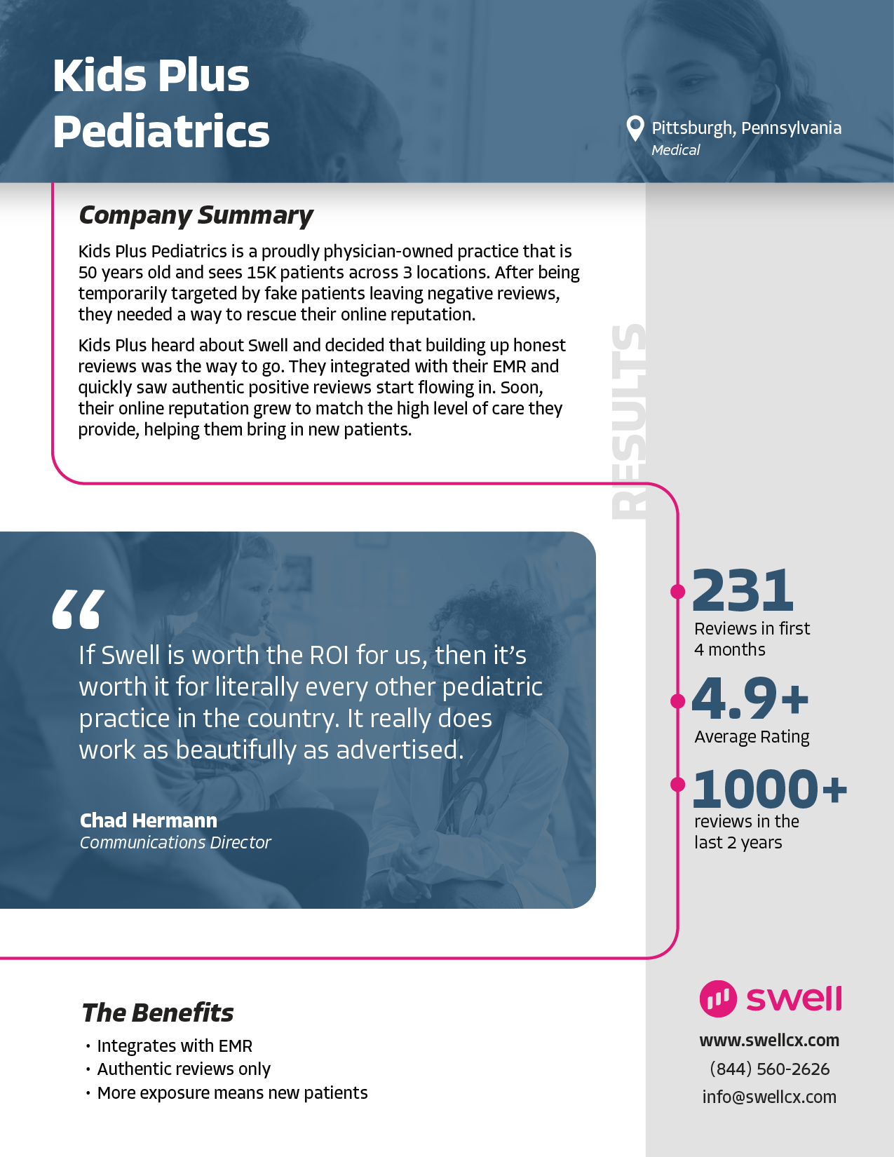 Kids Plus Pediatrics review-growth case study results
