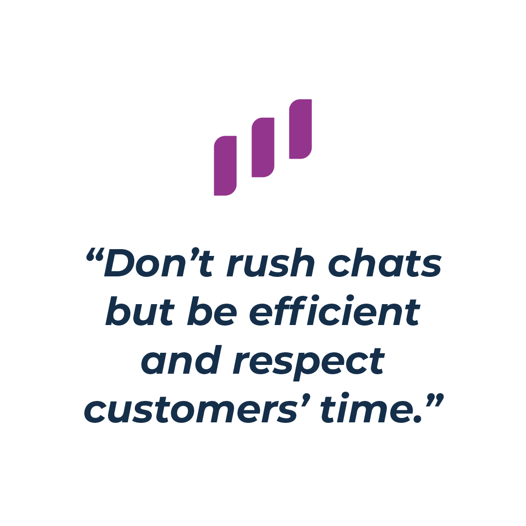 Respecting customers' time
