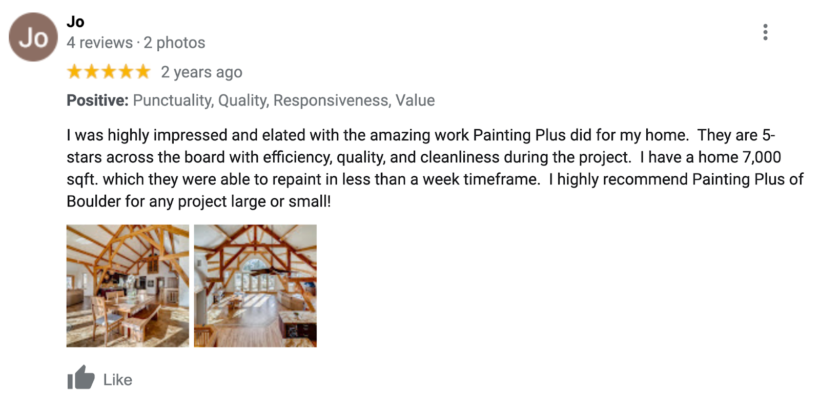 Google review with images