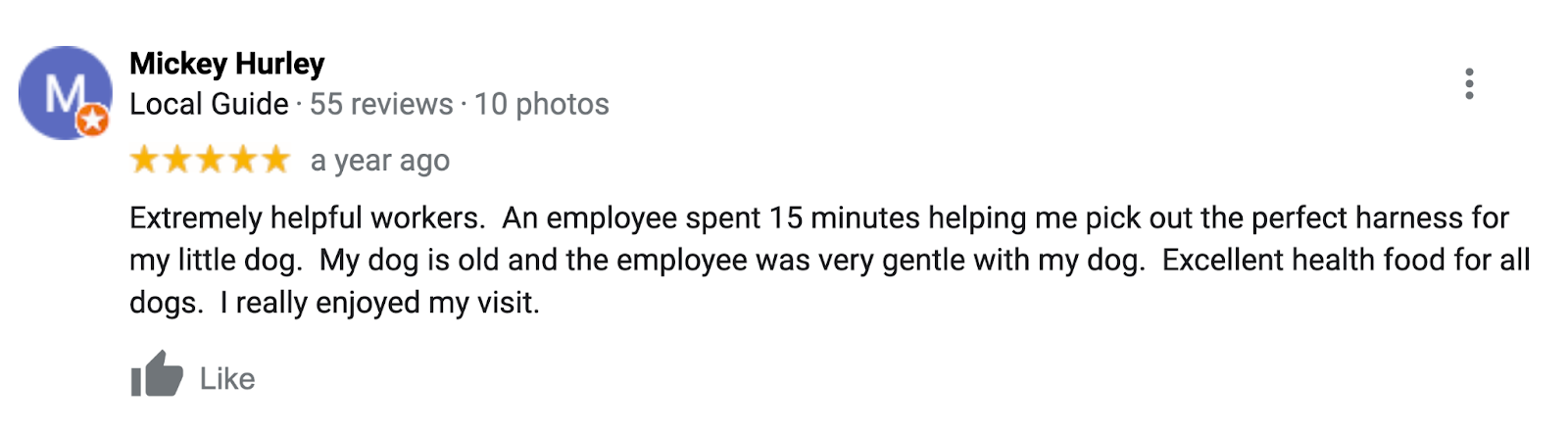 Google review