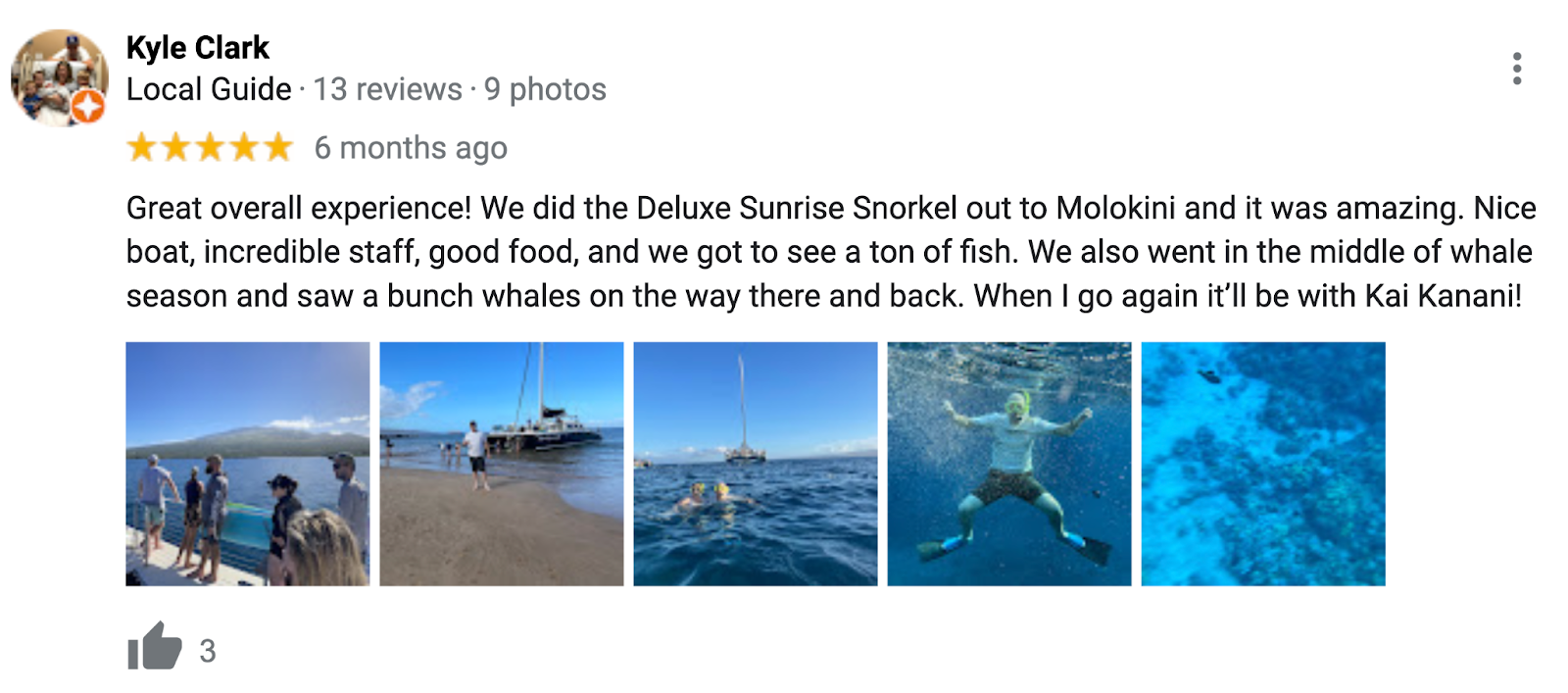 Google review with images