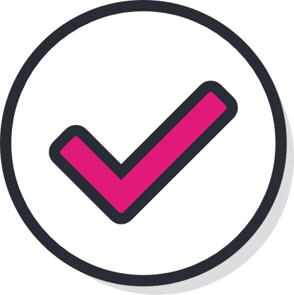 A check mark.