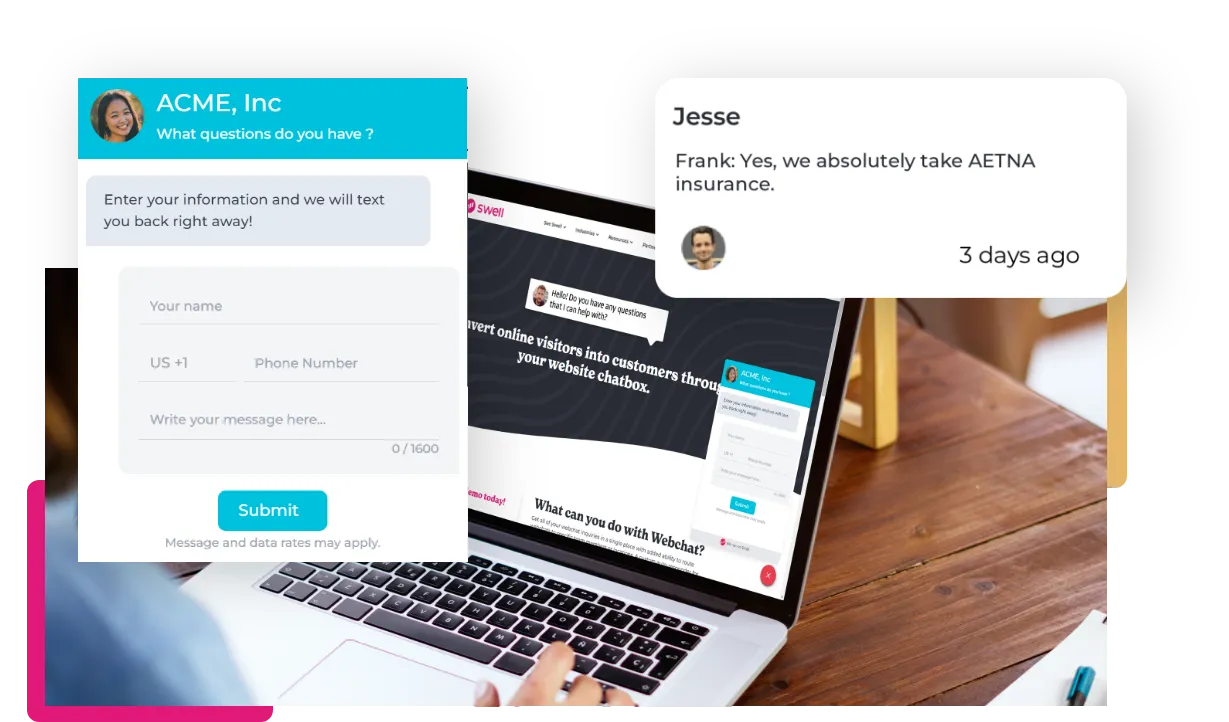 Engage With Online Web Chat