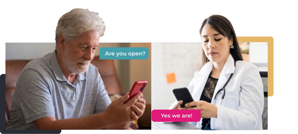 Text Patients 1-1 or via Mass Campaign